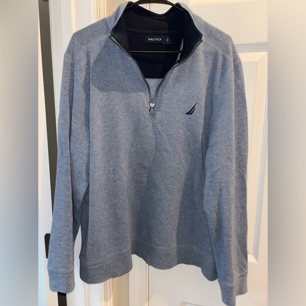 Light Blue Nautica Quarter Zip Pullover